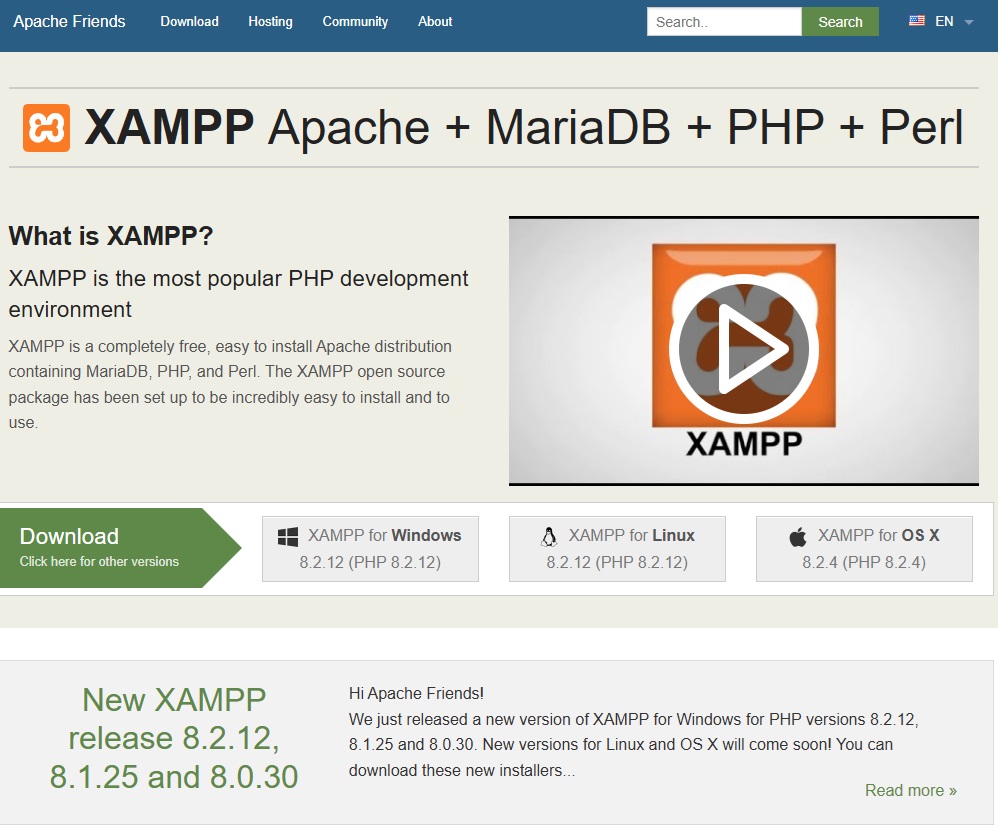 Instalación XAMPP. Introducción a PHP